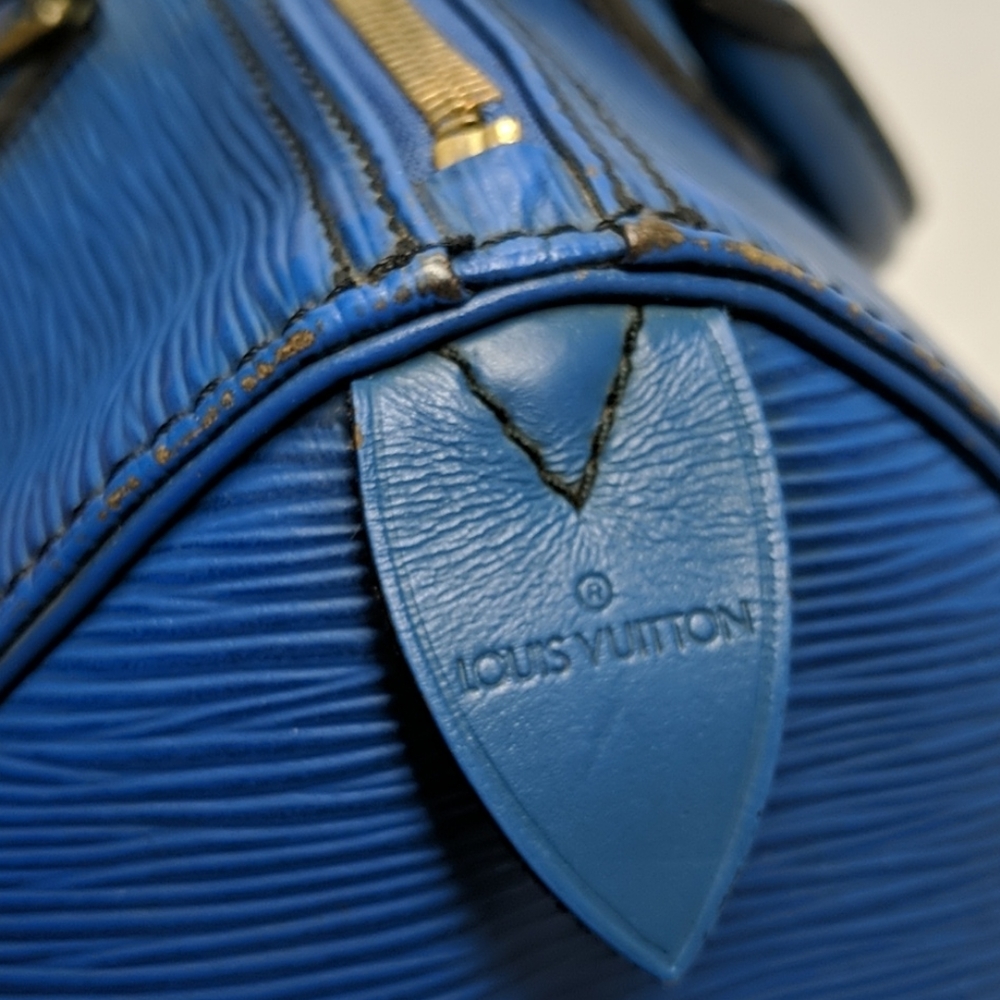 Louis Vuitton Blue epi keepall 50 - Picture 8 of 8
